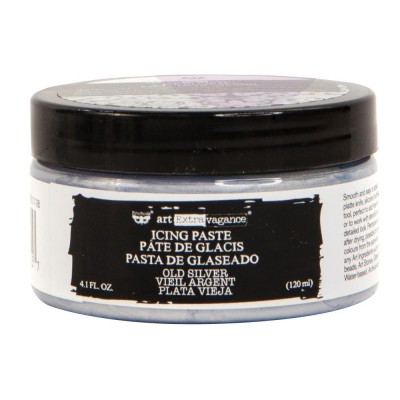 Finnabair Art Alchemy - Icing Paste couleur «Old Silver»